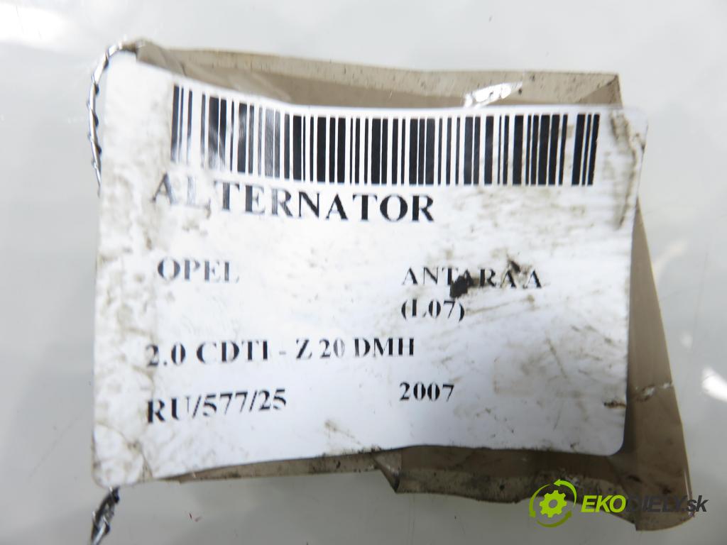 OPEL ANTARA A (L07) SUV 2007 110,00 2.0 CDTI 150 - Z 20 DMH 1991,00 Alternátor  (Alternátor)