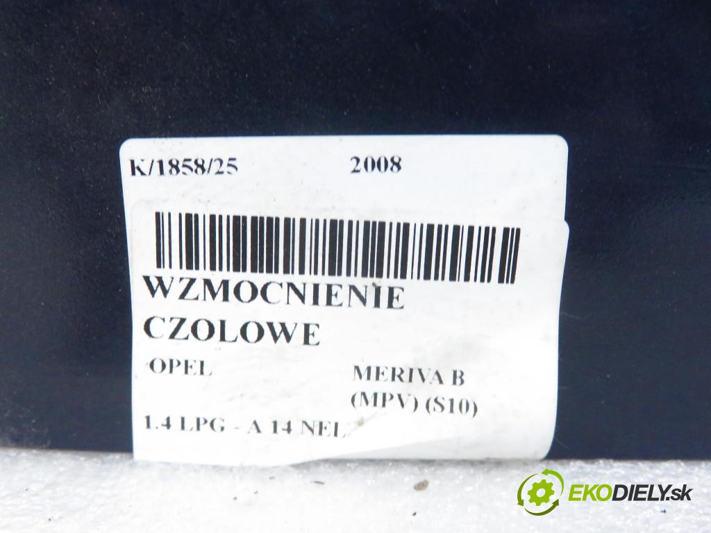 OPEL MERIVA B nadwozie wielkoprzestrzenne (MPV) (S10) MINIVAN 2008 88,00 1.4 LPG - A 14 NEL 1364,00 Výstuha čelné 13267890