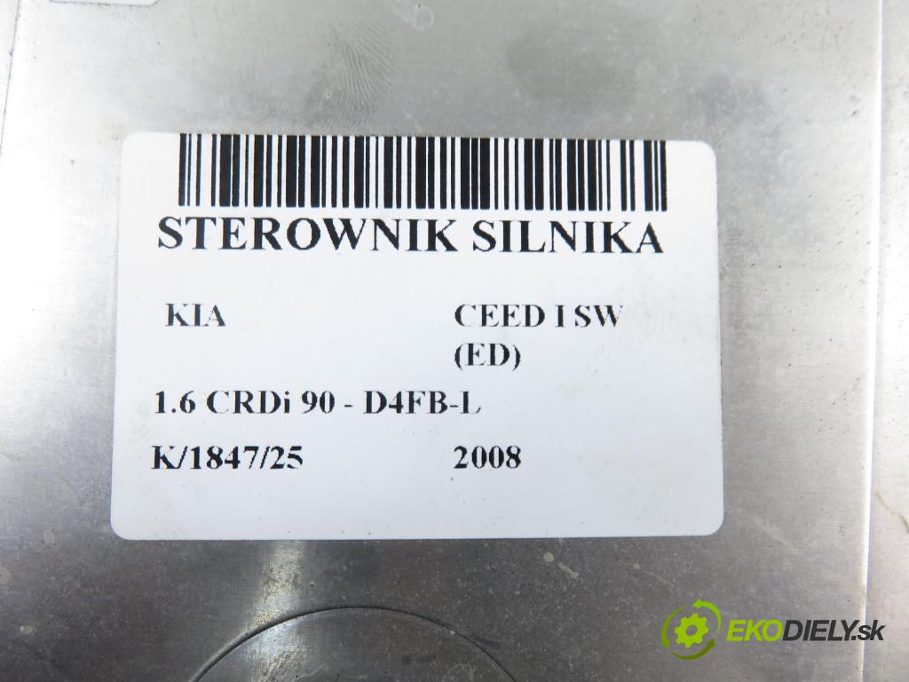 KIA CEE'D SW (ED) KOMBI 2008 66,00 1.6 CRDi 90 - D4FB-L 1582,00 Riadiaca jednotka Motor 0281013400 ; 391032A765
