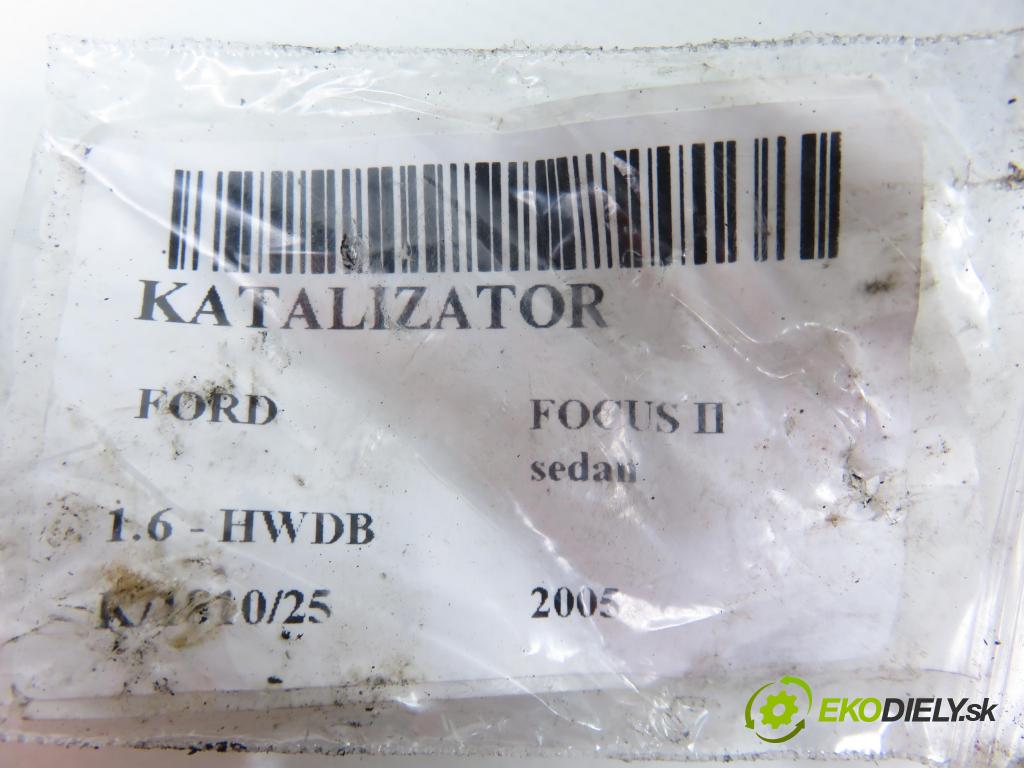 FORD FOCUS II sedan (DB_, FCH, DH) SEDAN 2005 74,00 1.6 - HWDB 1596,00 katalyzátor 4M515G232PB