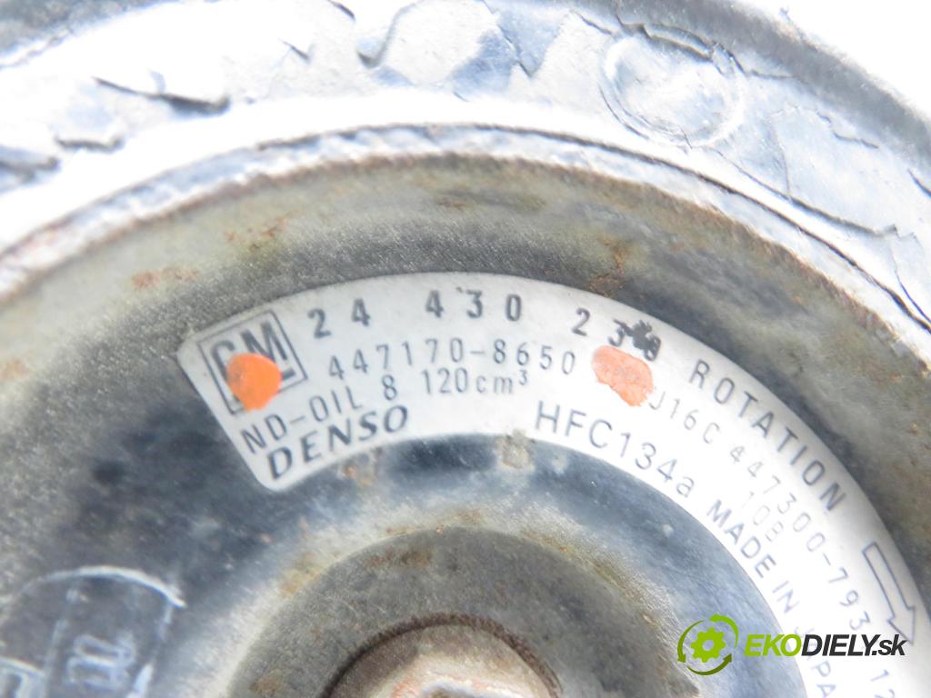 OPEL ZAFIRA A Nadwozie Wielkopojemne (MPV) (T98)  MINIVAN 2001 74,00 1.6 16V - Z 16 XE 1598,00 KOMPRESOR: klimatizácie 24430230 (Kompresor klimatizácie)