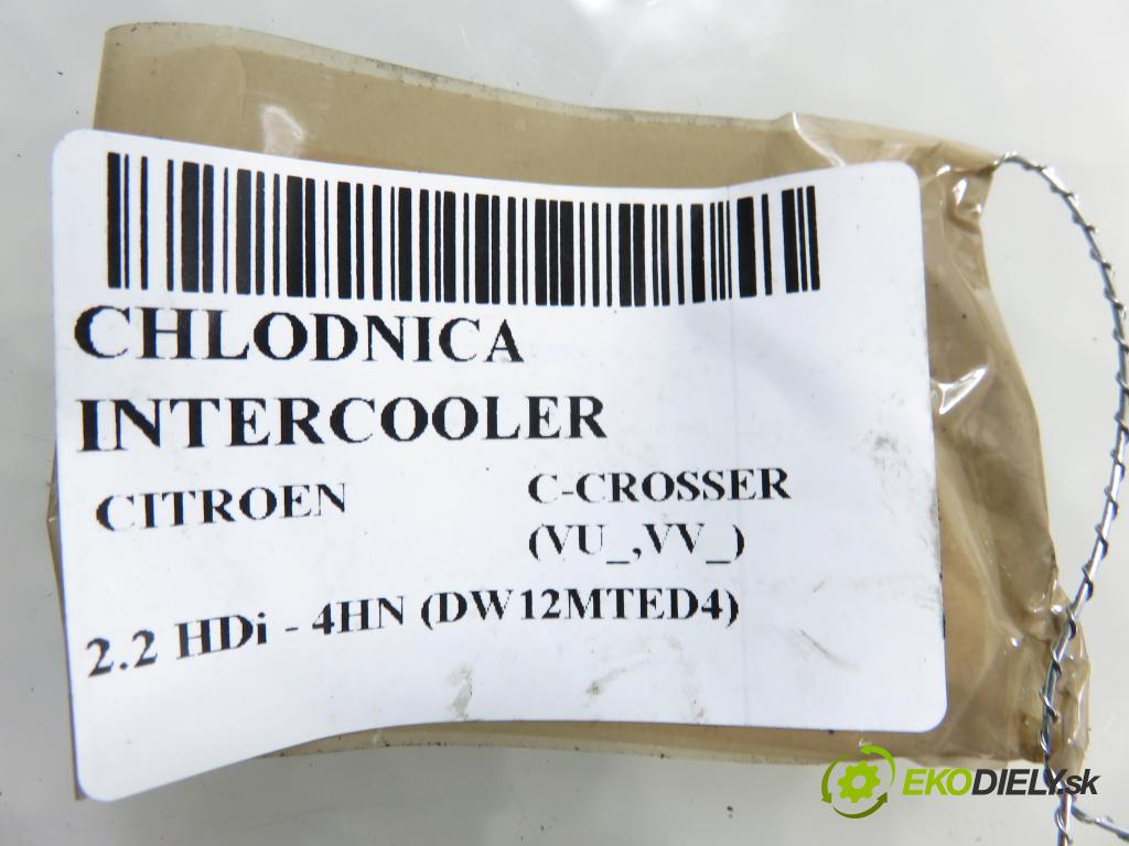 CITROEN C-CROSSER (EP_) SUV 2008 115,00 2.2 HDi 160 - 4HN (DW12MTED4) 2179,00 chladič intercooler 1530A061