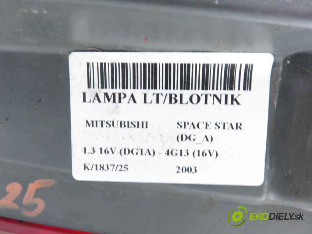 MITSUBISHI SPACE STAR nadwozie wielkoprzestrzenne (MPV) (DG_A) HB 2003 60,00 1.3 16V (DG1A) - 4G13 (16V) 1299,00 světlo levé zadní 