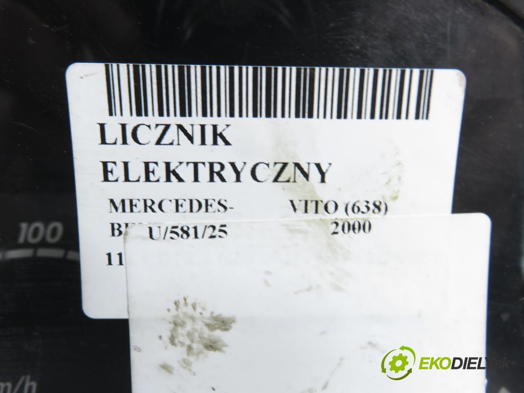 MERCEDES-BENZ VITO Skrzynia (638) FURGON 2000 90,00 112 CDI 2.2 (638.094) - OM 611.980 2151,00 Prístrojovka elektrický 0004467321