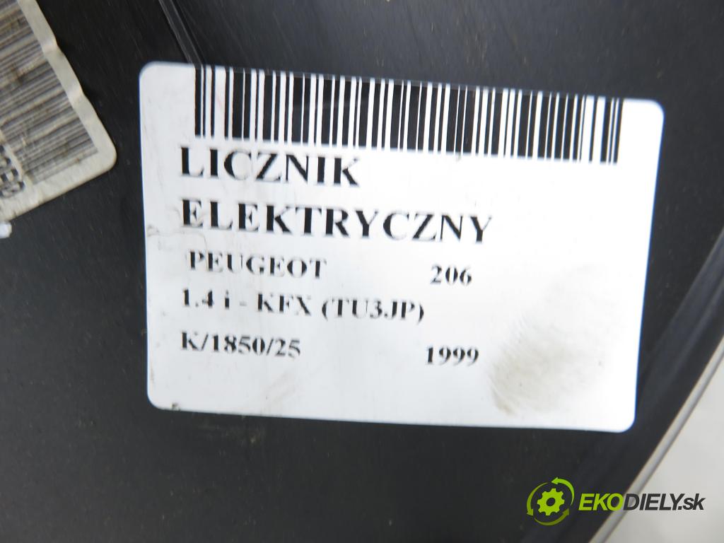 PEUGEOT 206 liftback (2A/C) HB 1999 55,00 1.4 i 75 -  KFX 1361,00 Prístrojovka elektrický 9634961380