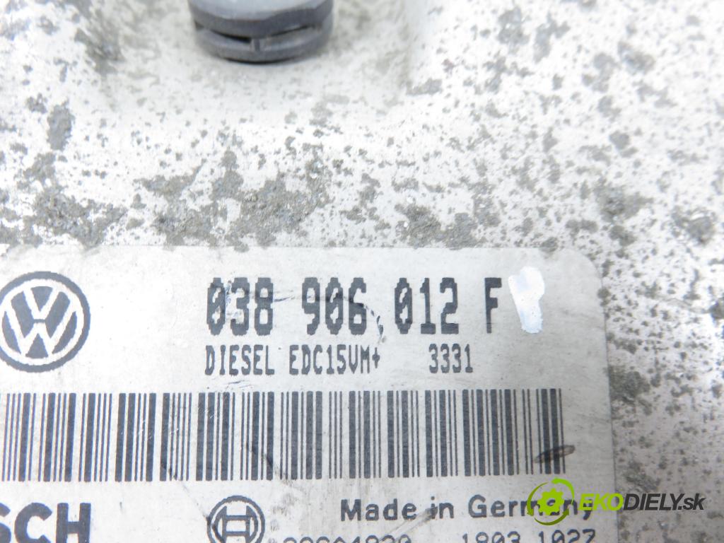 SKODA OCTAVIA I (1U2) LIFTBACK 2002 66,00 1.9 TDI 90- AGR 1896,00 řídící jednotka motora 038906012F ; 0281010127