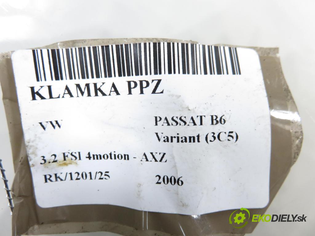 VW PASSAT B6 Variant (3C5) KOMBI 2006 184,00 3.2 FSI 4motion - AXZ 3168,00 klika 3C0837886G