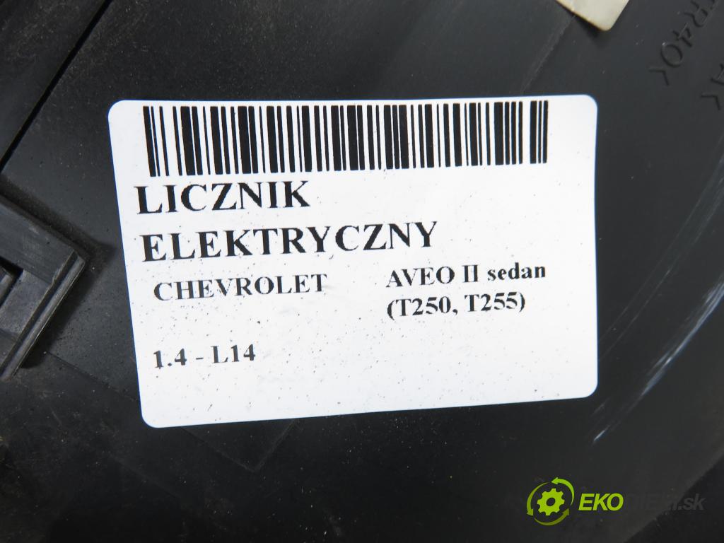CHEVROLET AVEO sedan (T250, T255) SEDAN 2007 0,00 1.4 - L14 1399,00 Prístrojovka elektrický 96652451