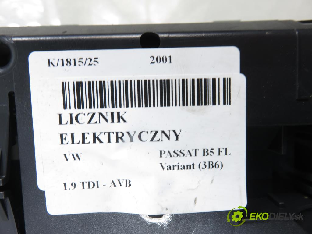 VW PASSAT B5.5 Variant (3B6) KOMBI 2001 74,00 1.9 TDI PD 101 - AVB 1896,00 Prístrojovka elektrický 3B0920825A ; 110080052002
