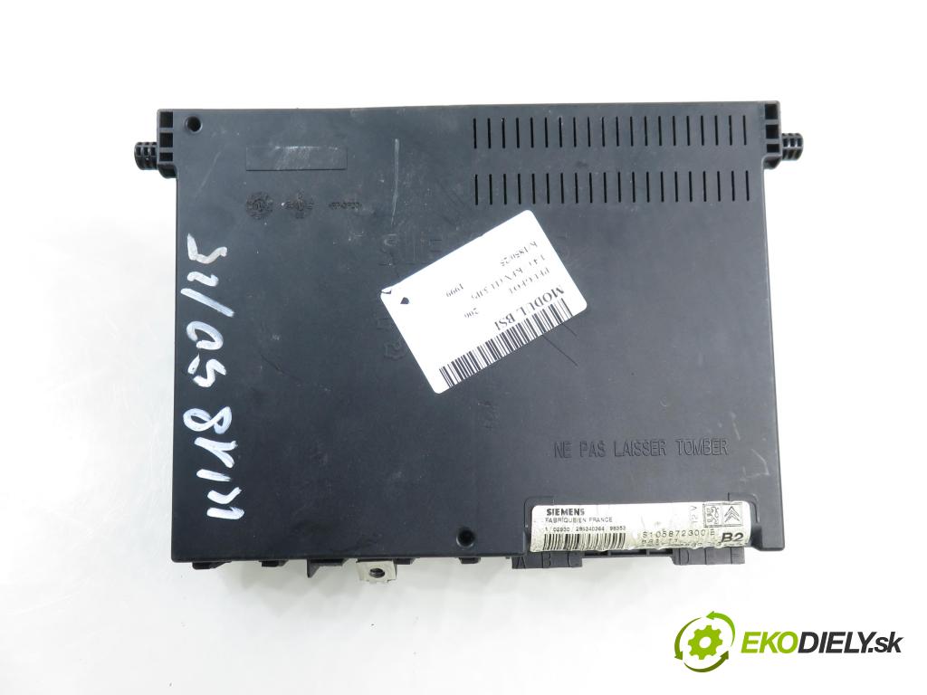 PEUGEOT 206 liftback (2A/C) HB 1999 55,00 1.4 i 75 -  KFX 1361,00 MODUL BSI 9626460880 ; S105872300E