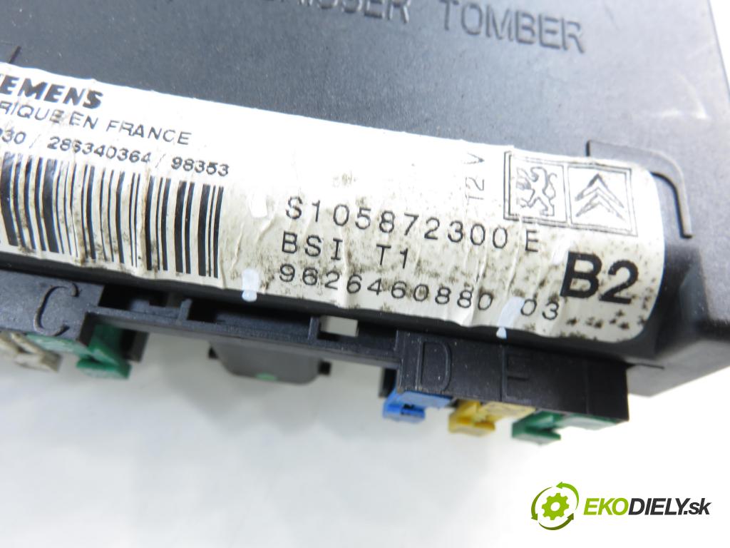 PEUGEOT 206 liftback (2A/C) HB 1999 55,00 1.4 i 75 -  KFX 1361,00 MODUL BSI 9626460880 ; S105872300E