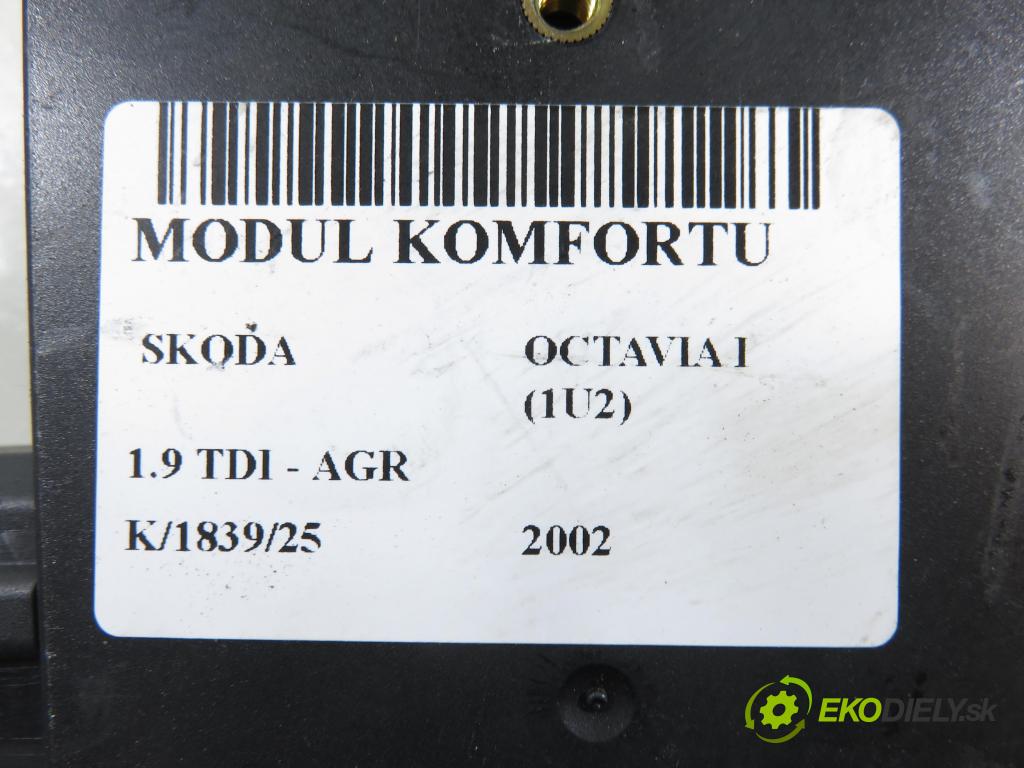 SKODA OCTAVIA I (1U2) LIFTBACK 2002 66,00 1.9 TDI 90- AGR 1896,00 MODUL komfortu 1C0959799