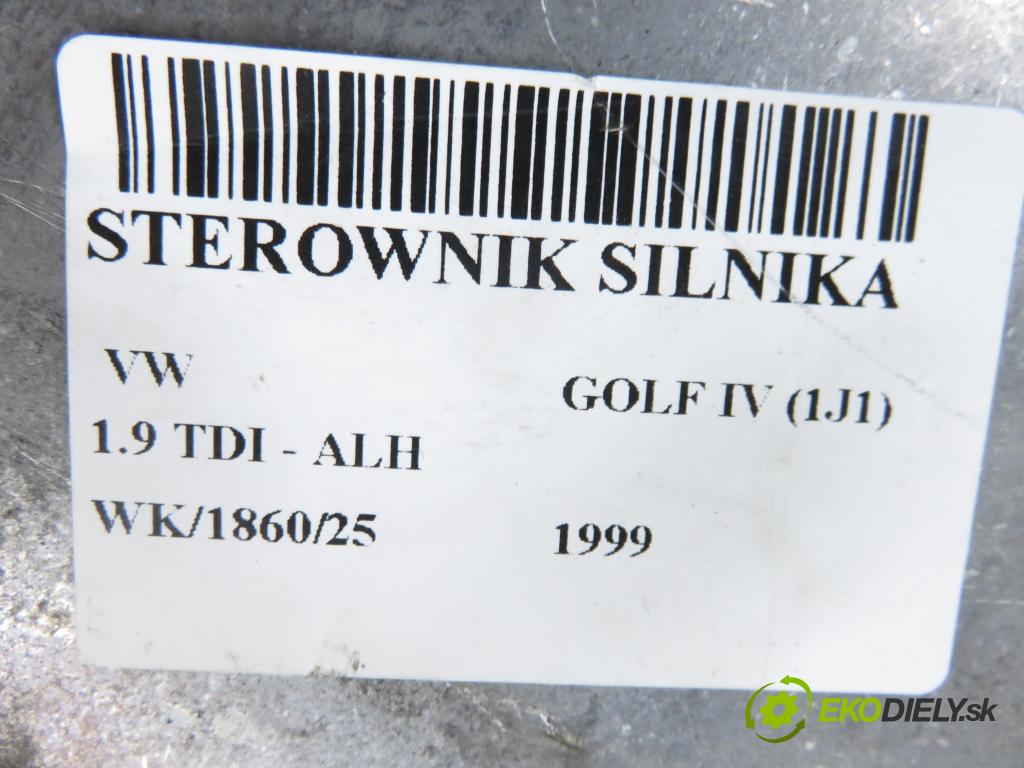 VW GOLF IV (1J1) HB 1999 66,00 1.9 TDI 90 - ALH 1896,00 Riadiaca jednotka Motor 038906018AE ; 0281001851