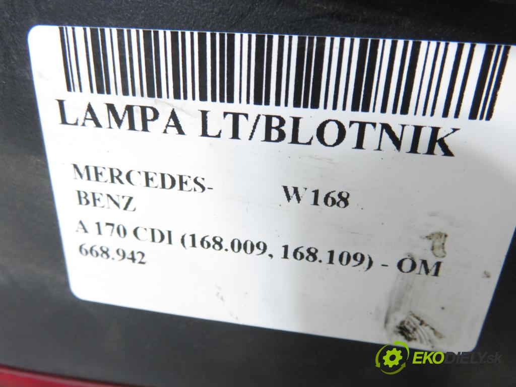 MERCEDES-BENZ KLASA A (W168) HB 2002 70,00 A 170 CDI 95 - OM 668.942 1689,00 světlo levé zadní 1688204964L