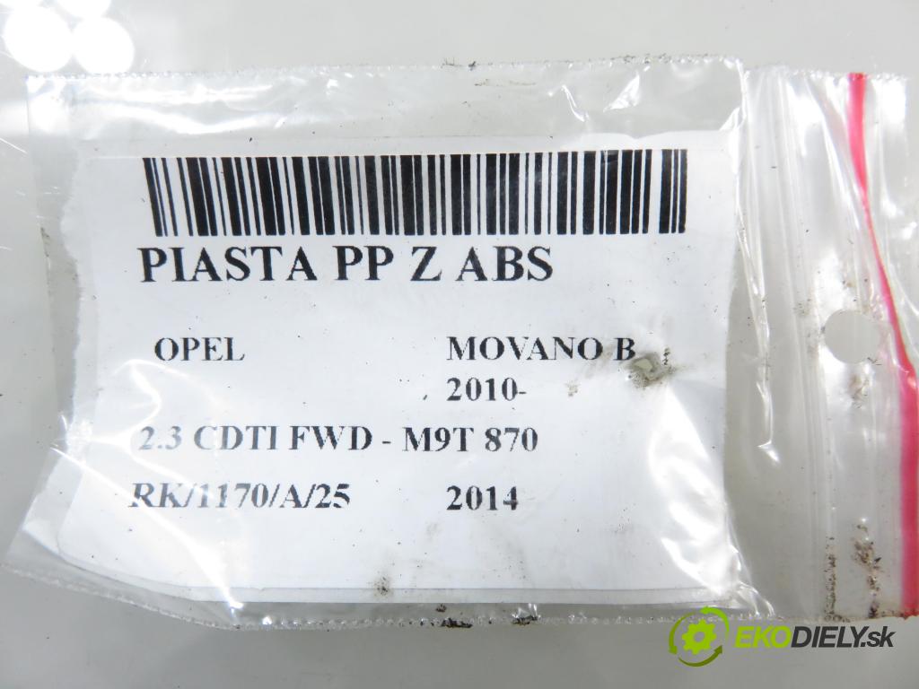 OPEL MOVANO B Platforma / podwozie (X62) FURGON 2014 81,00 2.3 CDTI FWD - M9T 870 2299,00 náboj PP ABS 