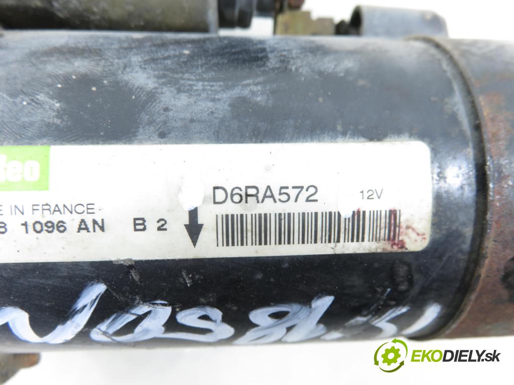 PEUGEOT 206 liftback (2A/C) HB 1999 55,00 1.4 i 75 -  KFX 1361,00 Štartér D6RA572 (Štartér)