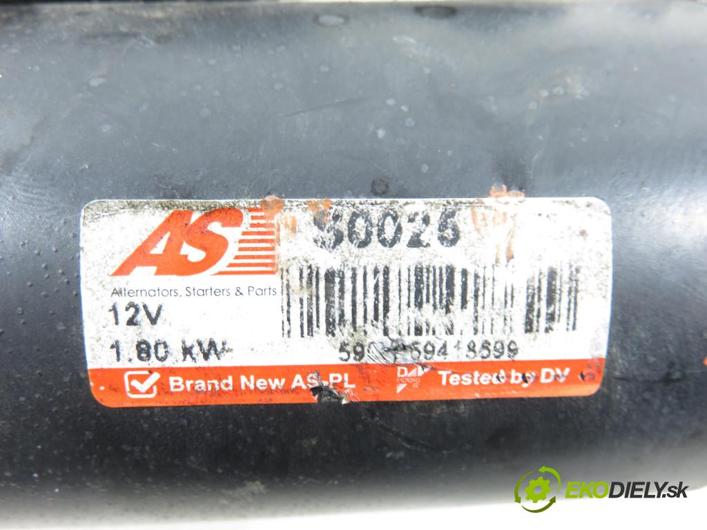 SKODA OCTAVIA I (1U2) LIFTBACK 2002 66,00 1.9 TDI 90- AGR 1896,00 Štartér S0026 (Štartér)