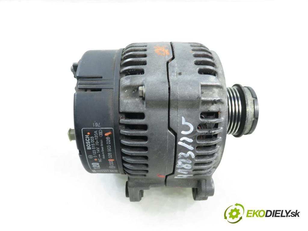 VW PASSAT B5 Variant (3B5) KOMBI 1999 81,00 1.9 TDI 110 - AFN 1896,00 Alternátor 0123515003 ; 028903028 (Alternátor)