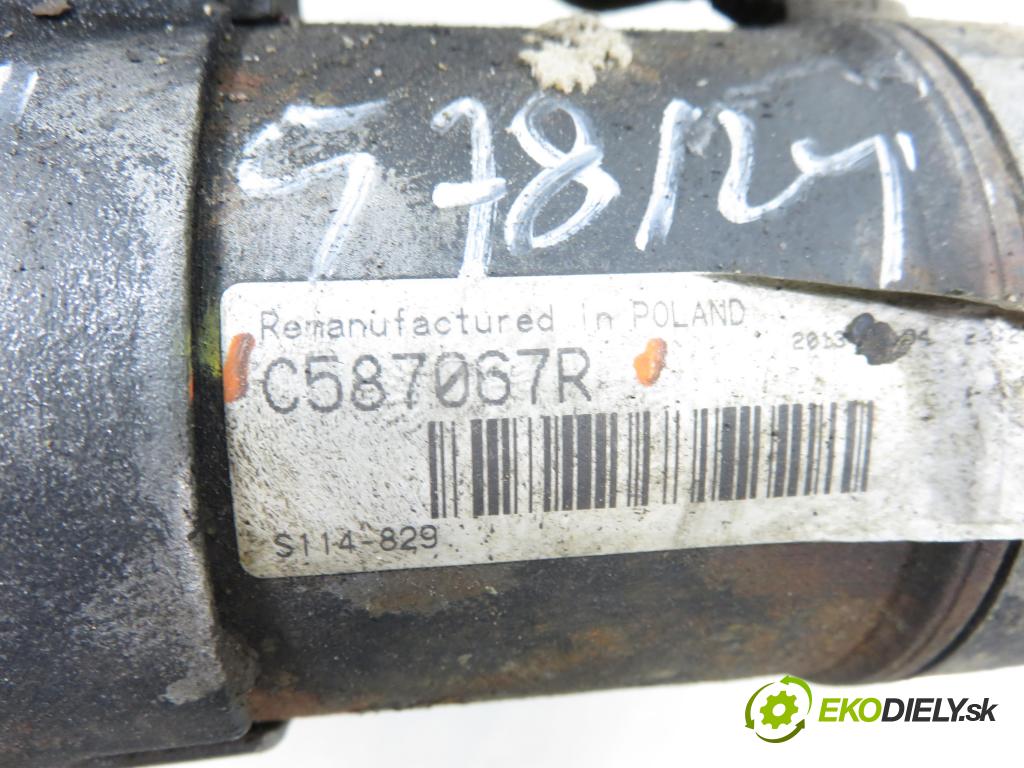 OPEL MERIVA A nadwozie wielkoprzestrzenne (MPV) (X03) HB 2004 74,00 1.7 CDTI 100 - Z 17 DTH 1686,00 Štartér C587067R (Štartér)