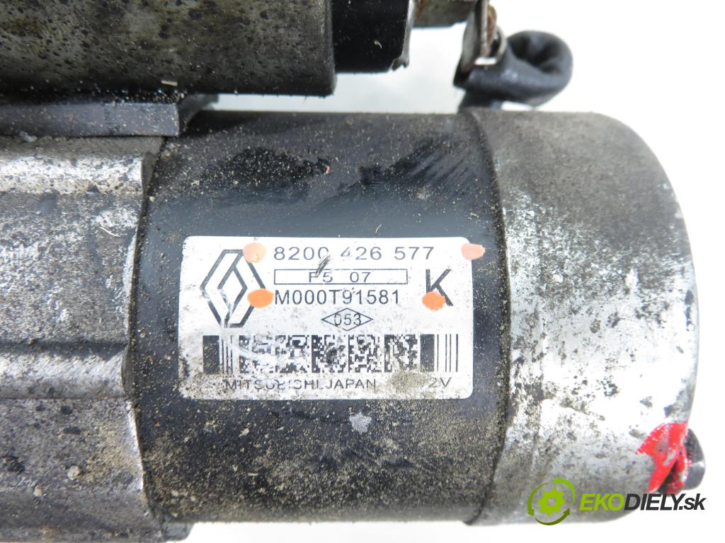 RENAULT KANGOO (KC0/1_) MINIVAN 2004 60,00 1.5 dCi 80 - K9K 702 1461,00 Štartér 8200426577 ; M000T91581 (Štartér)
