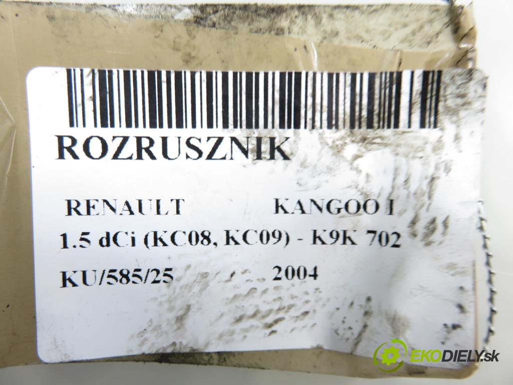 RENAULT KANGOO (KC0/1_) MINIVAN 2004 60,00 1.5 dCi 80 - K9K 702 1461,00 Štartér 8200426577 ; M000T91581 (Štartér)