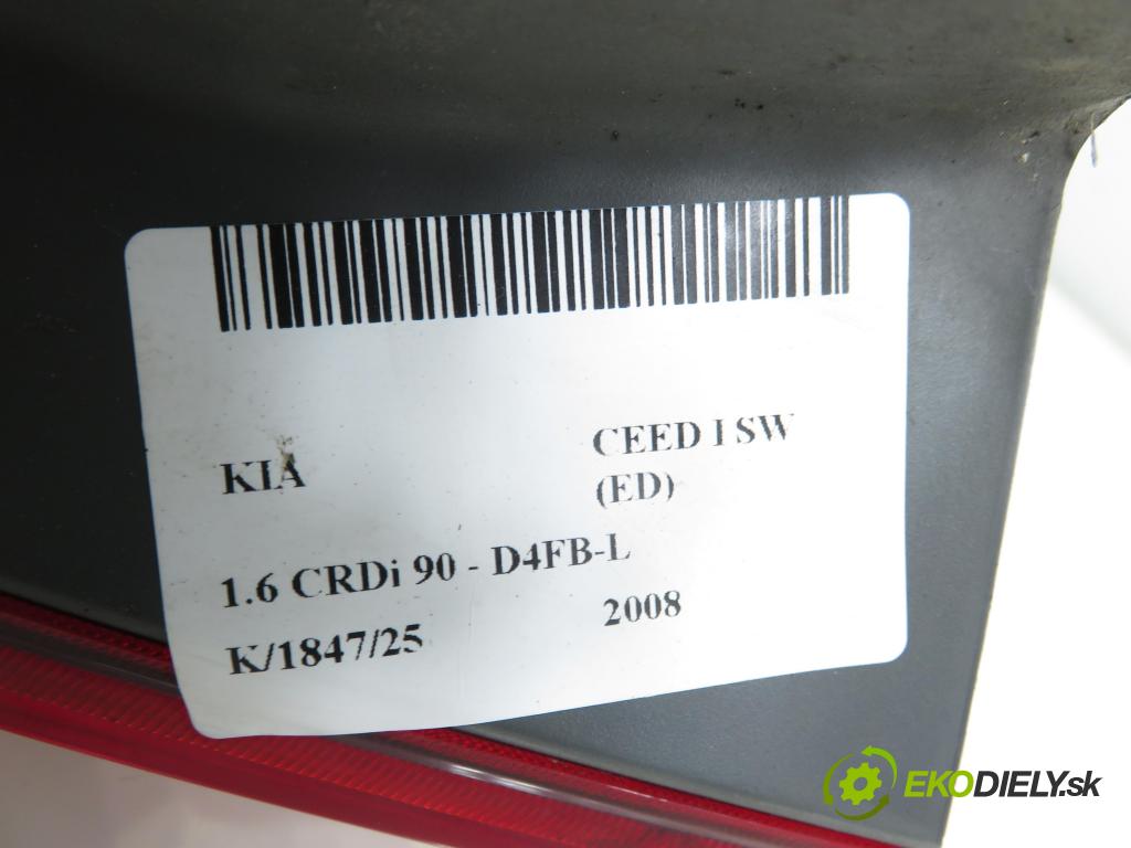 KIA CEE'D SW (ED) KOMBI 2008 66,00 1.6 CRDi 90 - D4FB-L 1582,00 Svetlo pravé zadné 167610