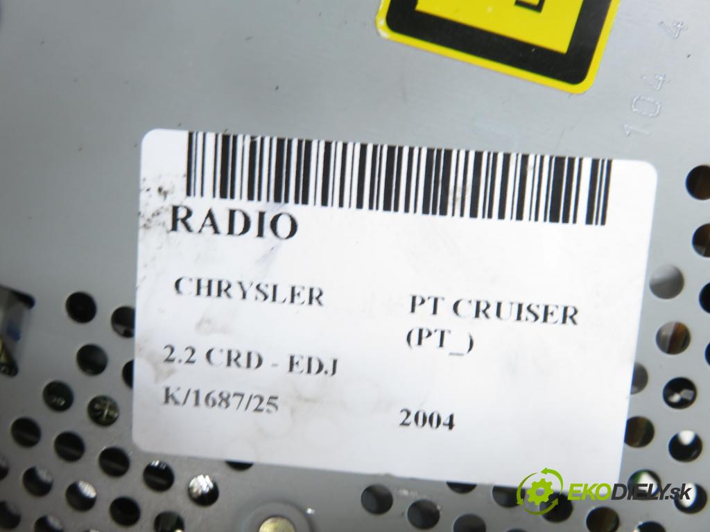 CHRYSLER PT CRUISER (PT_) HB 2004 89,00 2.2 CRD 121 - EDJ 2148,00 RADIO CD Modul P05091601AE