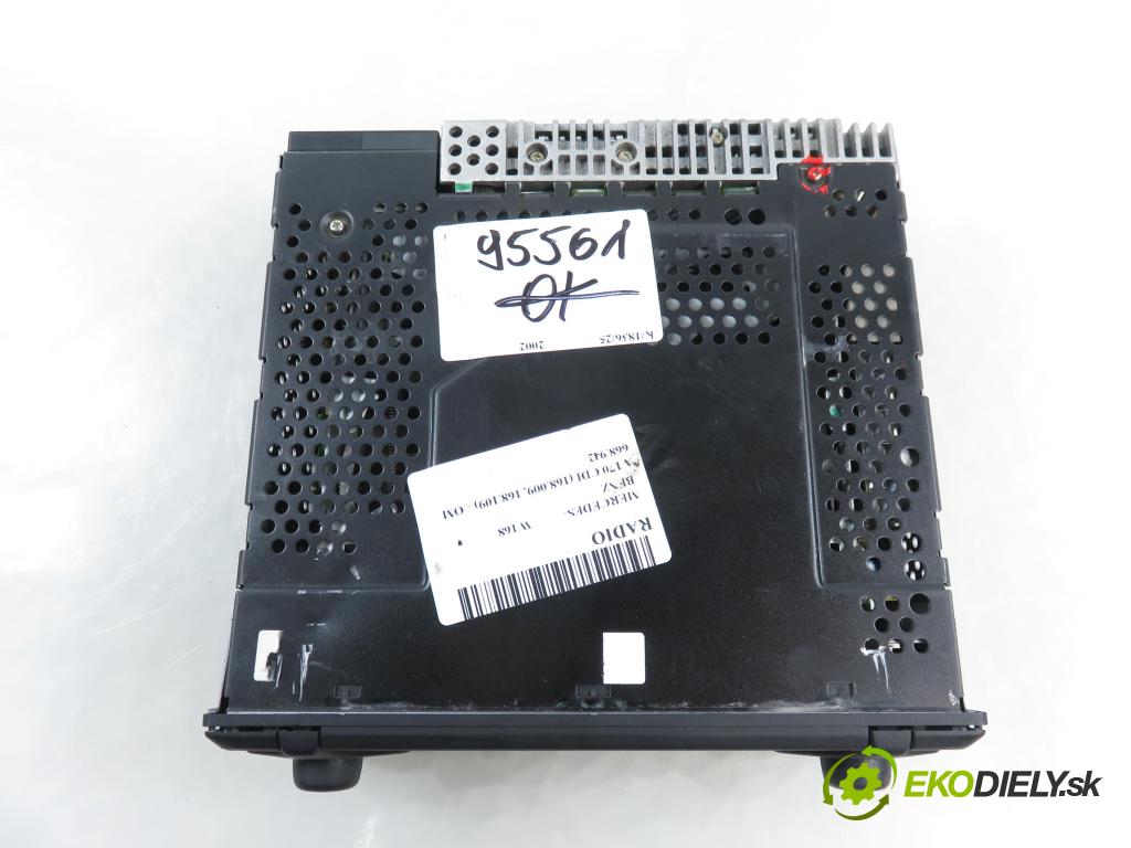 MERCEDES-BENZ KLASA A (W168) HB 2002 70,00 A 170 CDI 95 - OM 668.942 1689,00 RADIO A1708200386