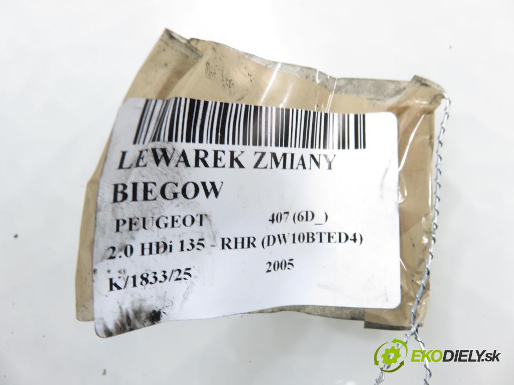 PEUGEOT 407 (6D_) SEDAN 2005 100,00 2.0 HDi 135 - RHR 1997,00 ZVEDÁK: 