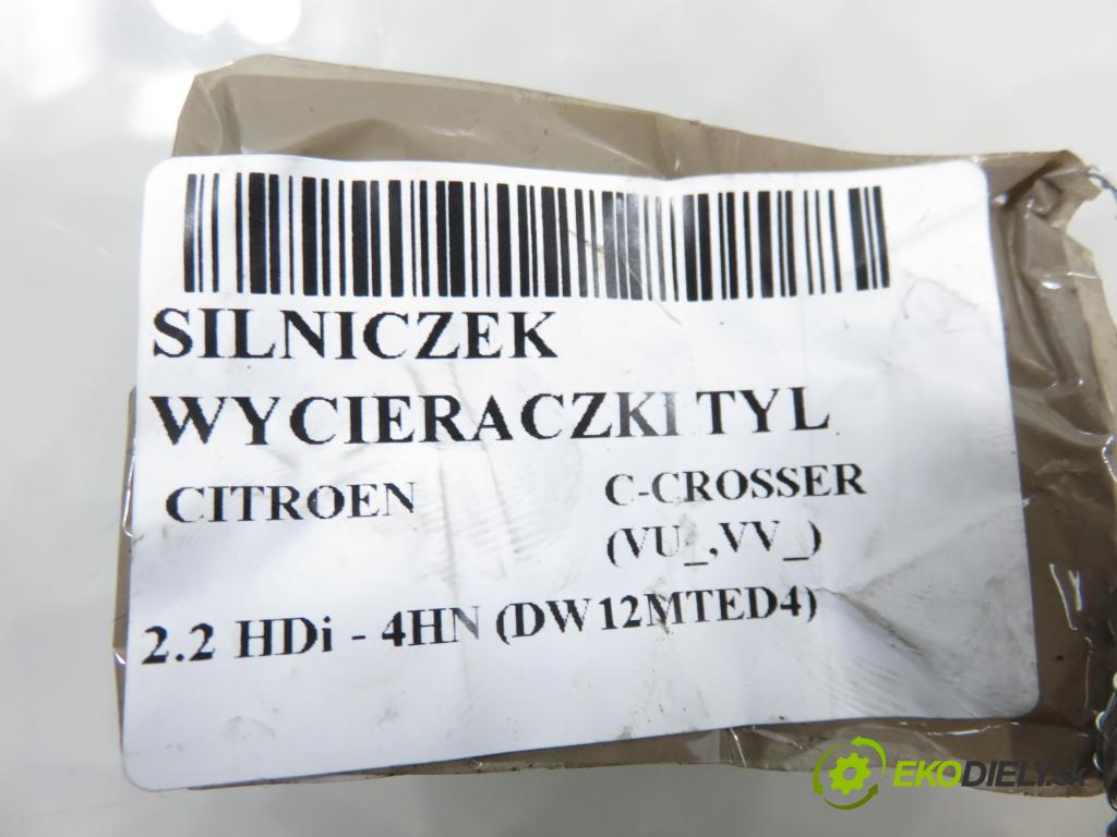 CITROEN C-CROSSER (EP_) SUV 2008 115,00 2.2 HDi 160 - 4HN (DW12MTED4) 2179,00 motorek stěrače ZADNÍ: 33885