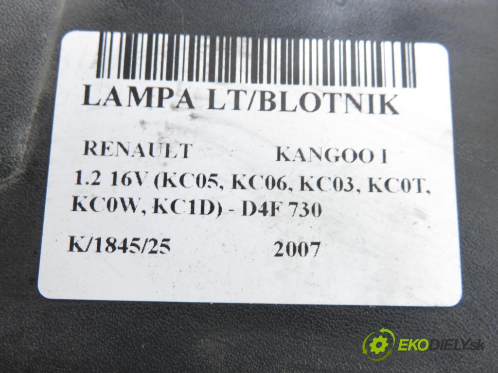 RENAULT KANGOO (KC0/1_) KOMBIVAN 2007 55,00 1.2 16V (KC05, KC06, KC03, KC0T, KC0W, KC1D) - D4F 1149,00 Svetlo ľavé zadné 