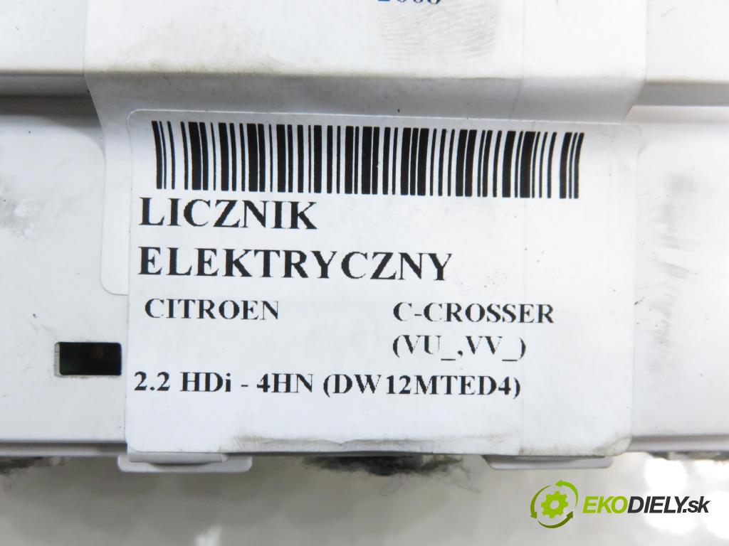 CITROEN C-CROSSER (EP_) SUV 2008 115,00 2.2 HDi 160 - 4HN (DW12MTED4) 2179,00 Prístrojovka elektrický 528050H ; 8100A485