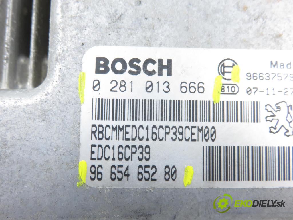 CITROEN C-CROSSER (EP_) SUV 2008 115,00 2.2 HDi 160 - 4HN (DW12MTED4) 2179,00 Riadiaca jednotka Motor 9665465280 ; 0281013666 ; 9663757980