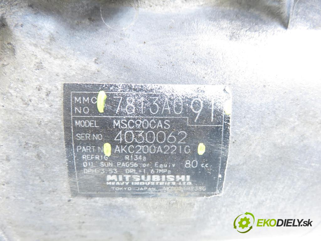 CITROEN C-CROSSER (EP_) SUV 2008 115,00 2.2 HDi 160 - 4HN (DW12MTED4) 2179,00 KOMPRESOR: klimatizácie 7813A091 ; AKC200A221G (Kompresor klimatizácie)