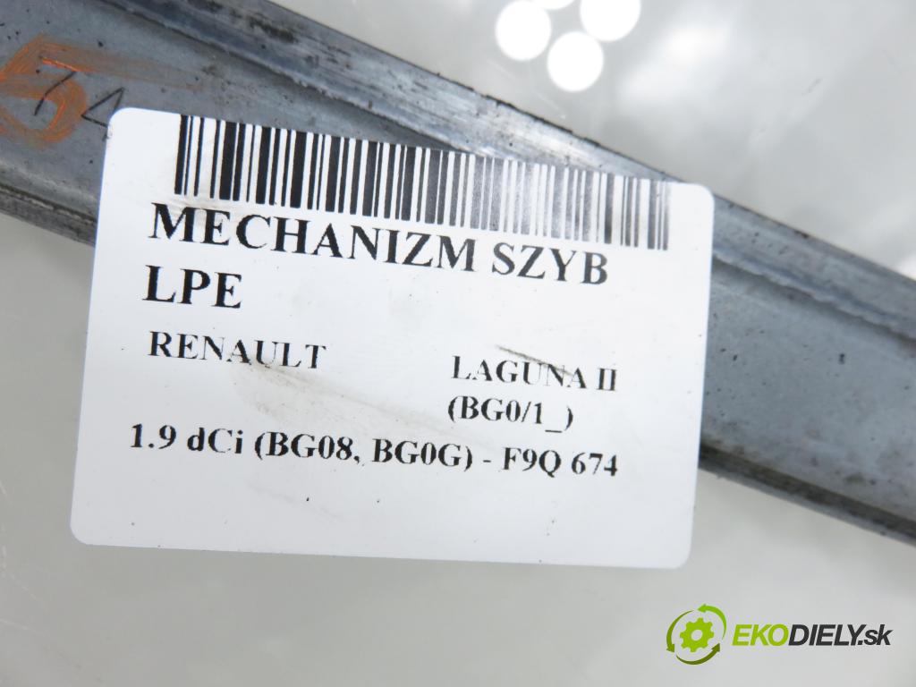 RENAULT LAGUNA II (BG0/1_) LIFTBACK 2004 88,00 1.9 dCi (BG08, BG0G) - F9Q 674 1870,00 Mechanizmus okien 