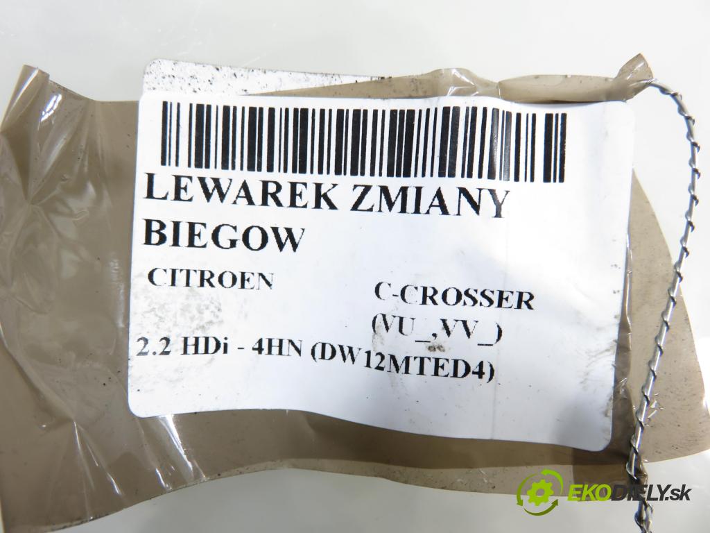 CITROEN C-CROSSER (EP_) SUV 2008 115,00 2.2 HDi 160 - 4HN (DW12MTED4) 2179,00 ZVEDÁK: 