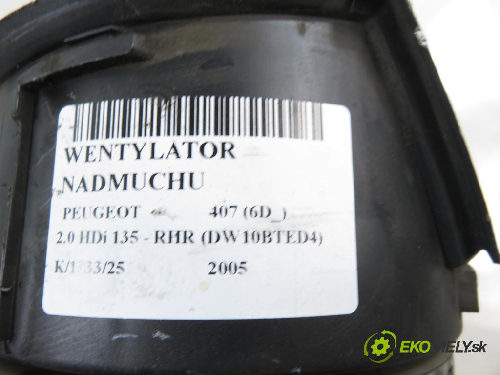 PEUGEOT 407 (6D_) SEDAN 2005 100,00 2.0 HDi 135 - RHR 1997,00 Ventilátor vetráku 4PUH18456AF