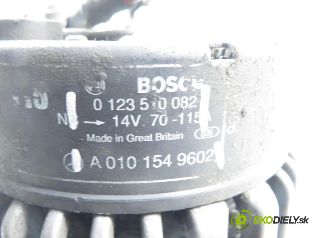 MERCEDES-BENZ VITO Skrzynia (638) FURGON 2000 90,00 112 CDI 2.2 (638.094) - OM 611.980 2151,00 Alternátor A0101549602 ; 0123510082 (Alternátor)