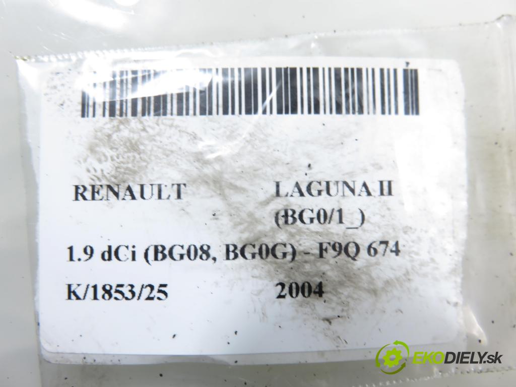 RENAULT LAGUNA II (BG0/1_) LIFTBACK 2004 88,00 1.9 dCi (BG08, BG0G) - F9Q 674 1870,00 Potrubie 8200145096