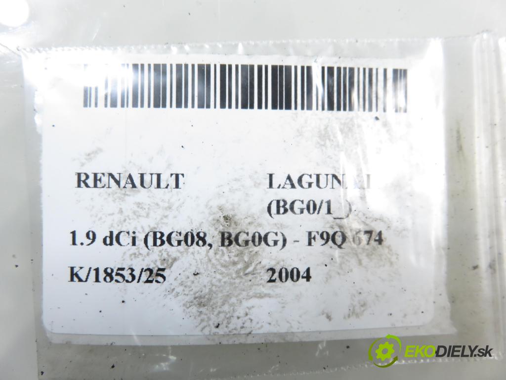 RENAULT LAGUNA II (BG0/1_) LIFTBACK 2004 88,00 1.9 dCi (BG08, BG0G) - F9Q 674 1870,00 Potrubie VYČERPAT: 091430 (Výfukové potrubie)