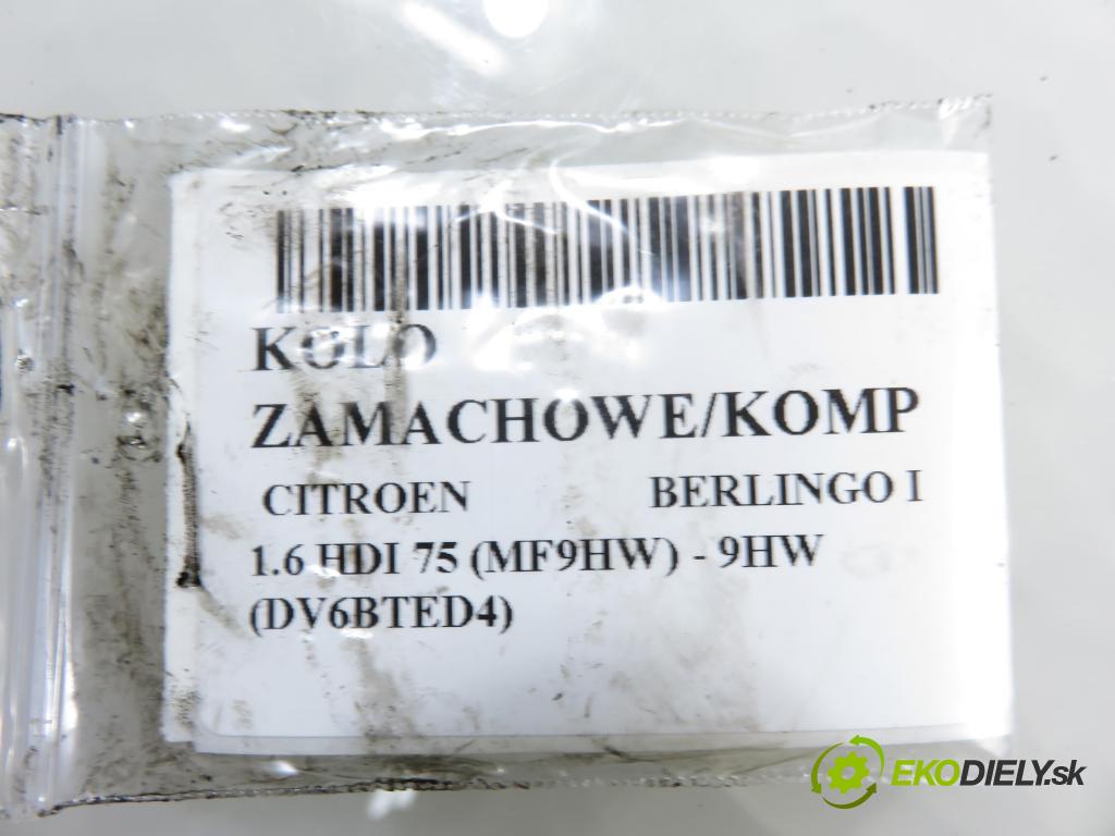 CITROEN BERLINGO / BERLINGO FIRST nadwozie wielkoprzestrzenne (MPV) KOMBIVAN 2006 55,00 1.6 HDI 75 (MF9HW) - 9HW (DV6BTED4) 1560,00 Koleso zotrvačník 9639780480 ; 3082634041 ; 1878634140