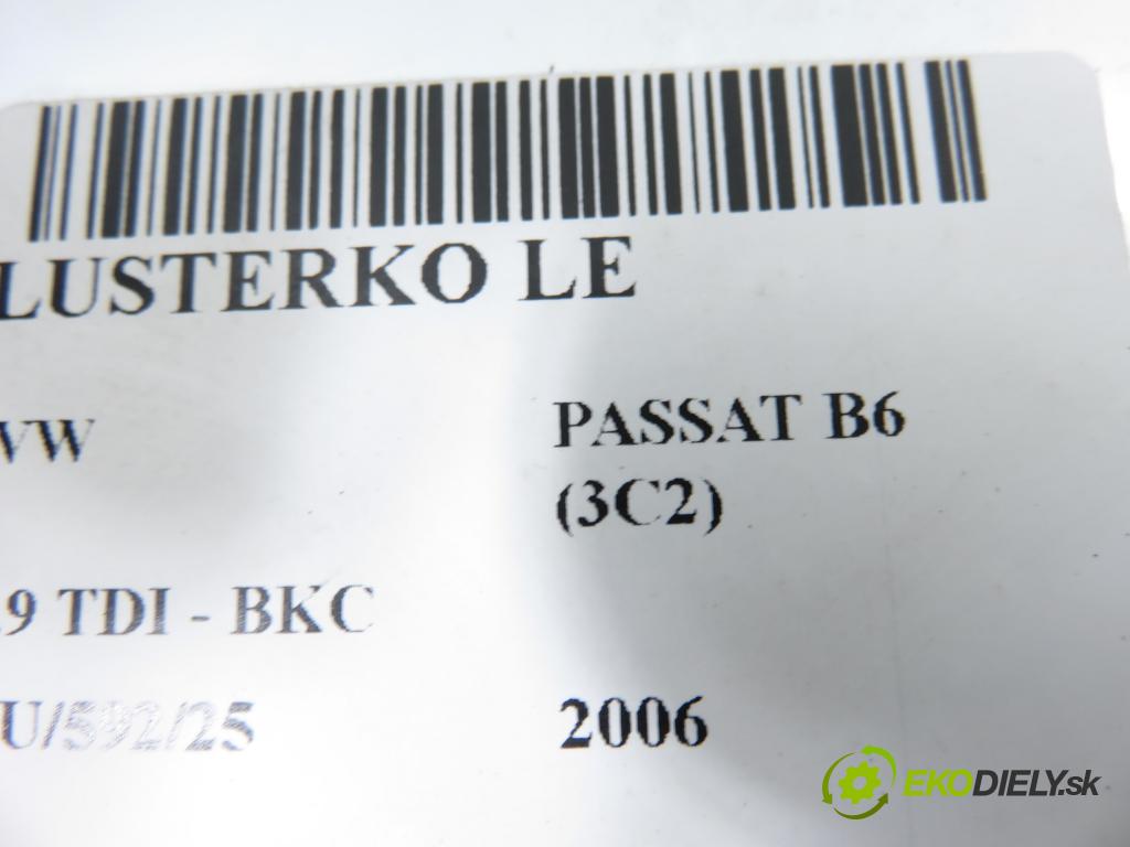 VW PASSAT B6 (3C2) SEDAN 2006 77,00 1.9 TDI PD 105 - BKC 1896,00 Spätné zrkadlo LE