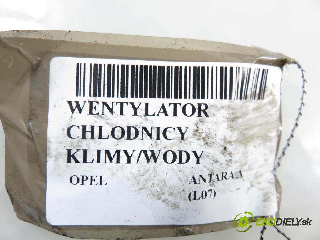 OPEL ANTARA A (L07) SUV 2007 110,00 2.0 CDTI 150 - Z 20 DMH 1991,00 Ventilátor chladič klíma/voda 96861786
