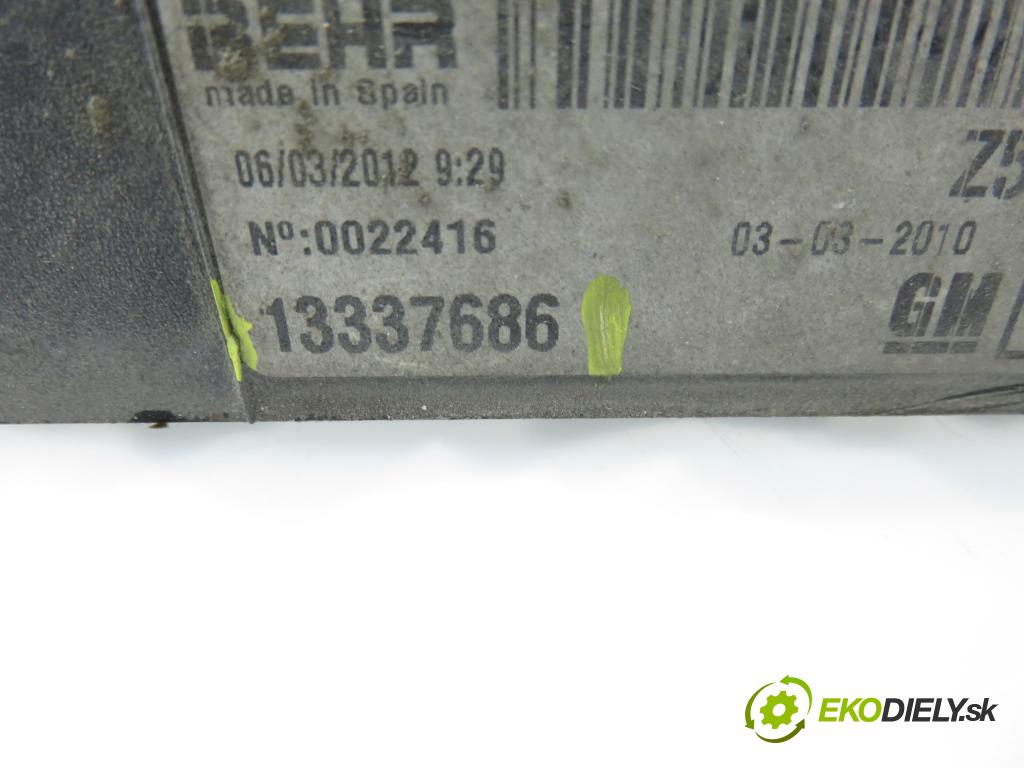 OPEL MERIVA B nadwozie wielkoprzestrzenne (MPV) (S10) MINIVAN 2008 88,00 1.4 LPG - A 14 NEL 1364,00 Ventilátor chladič klíma/voda 13337686 ; R3455005