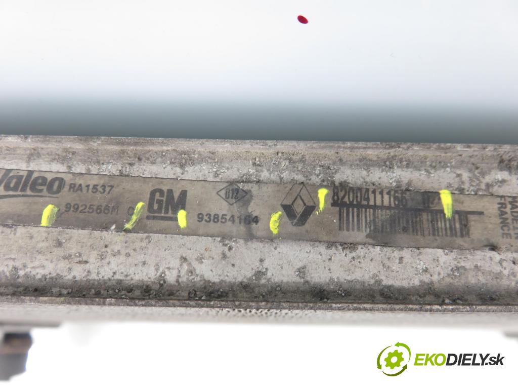 RENAULT TRAFIC II Skrzynia (FL) FURGON 2007 84,00 2.0 dCi 115 - M9R 780 1995,00 chladič vody 8200411166D ; 93854164 ; 992566M