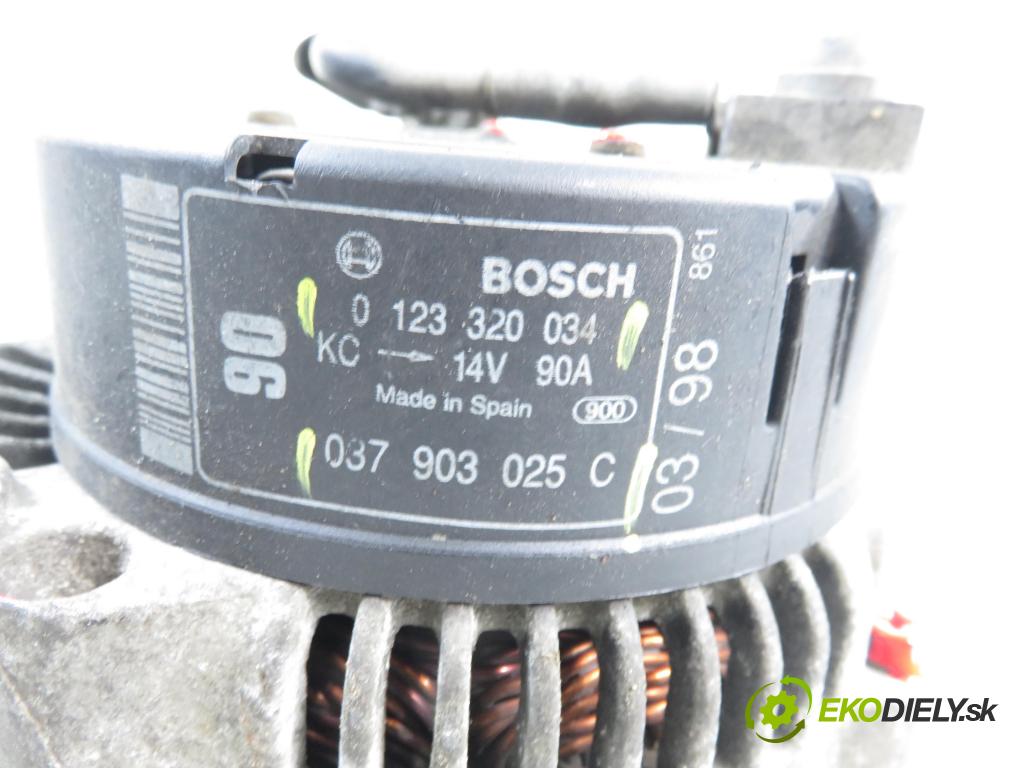 VW GOLF IV (1J1) HB 1998 74,00 1.6 - AKL 1595,00 Alternátor 037903025C ; 0124320034 (Alternátor)