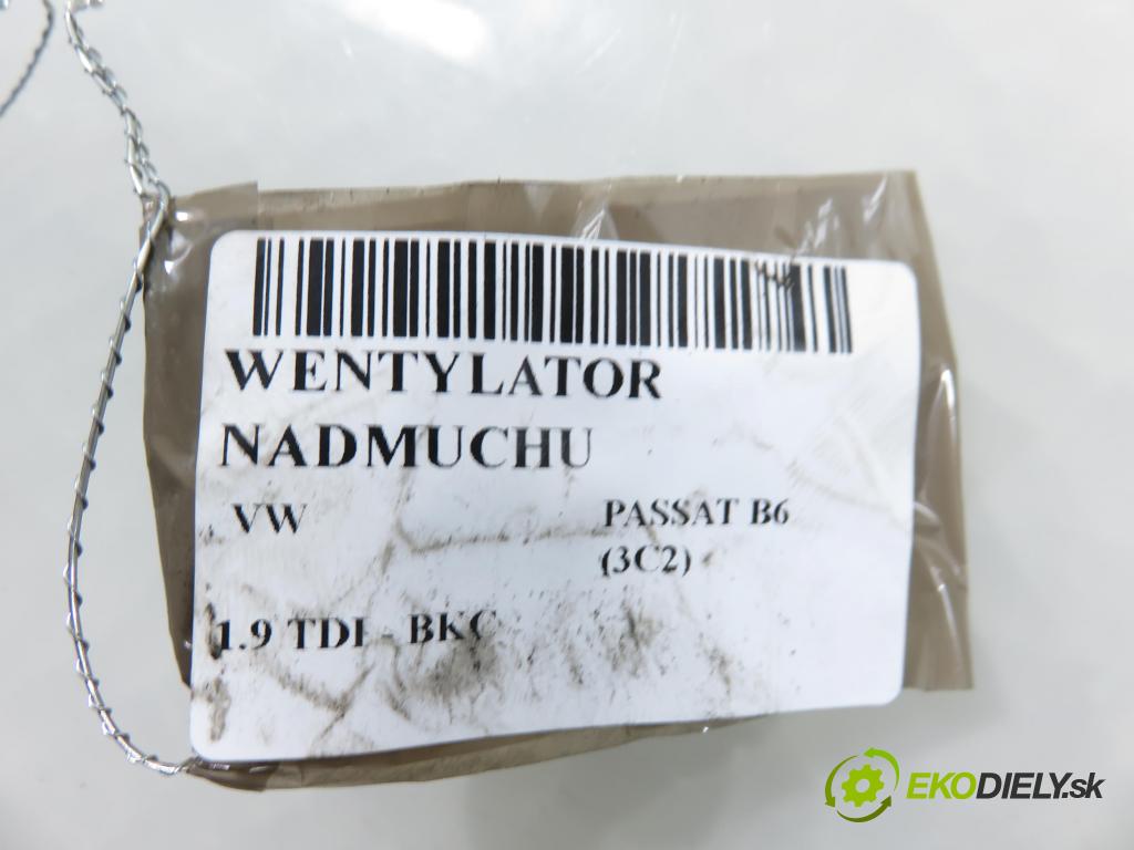VW PASSAT B6 (3C2) SEDAN 2006 77,00 1.9 TDI PD 105 - BKC 1896,00 Ventilátor vetráku 3C1820015E ; 3C0907521 ; F011500002