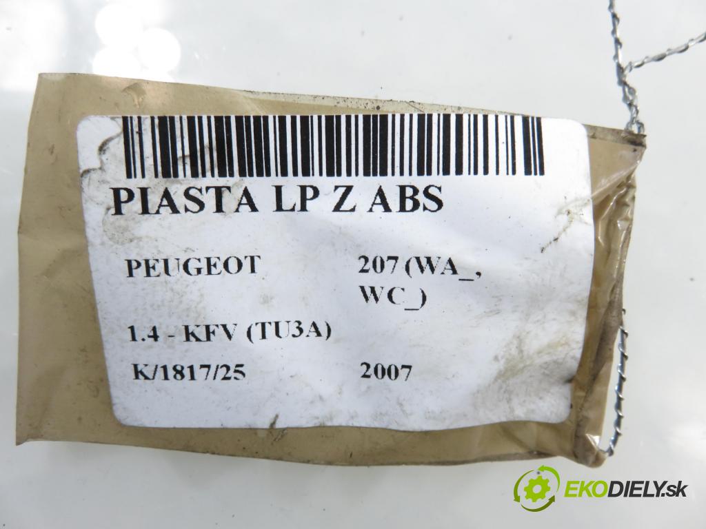 PEUGEOT 207 (WA_, WC_) HB 2007 54,00 1.4 - KFV (TU3A) 1360,00 náboj LP ABS 