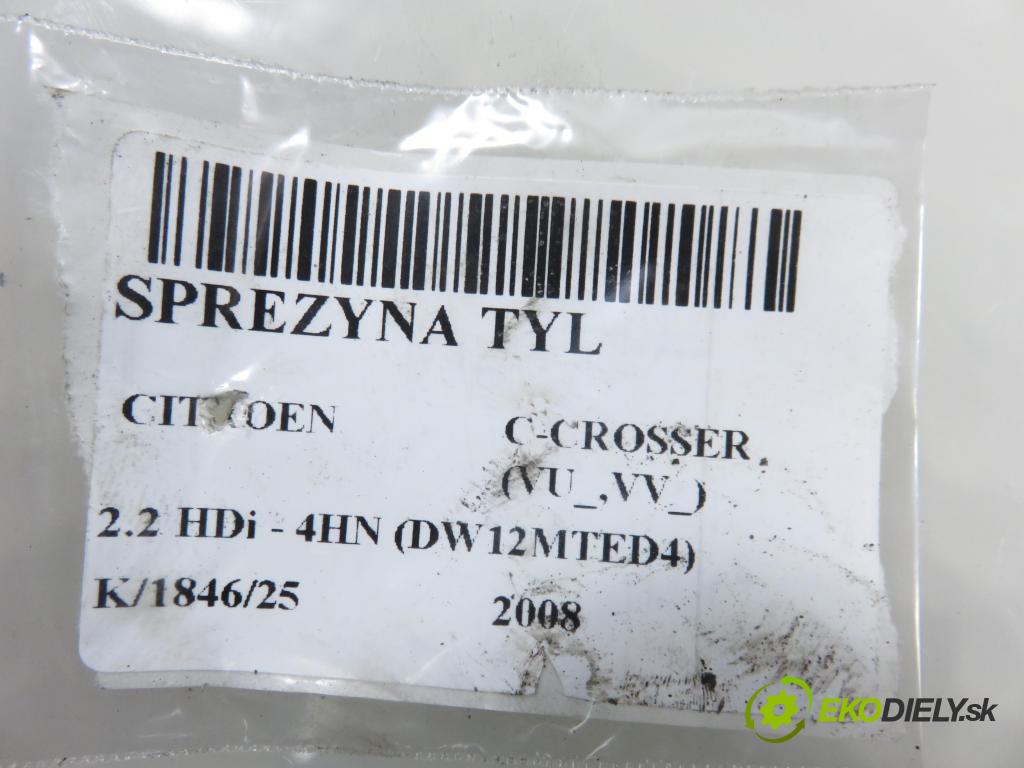 CITROEN C-CROSSER (EP_) SUV 2008 115,00 2.2 HDi 160 - 4HN (DW12MTED4) 2179,00 Pružina zadné 