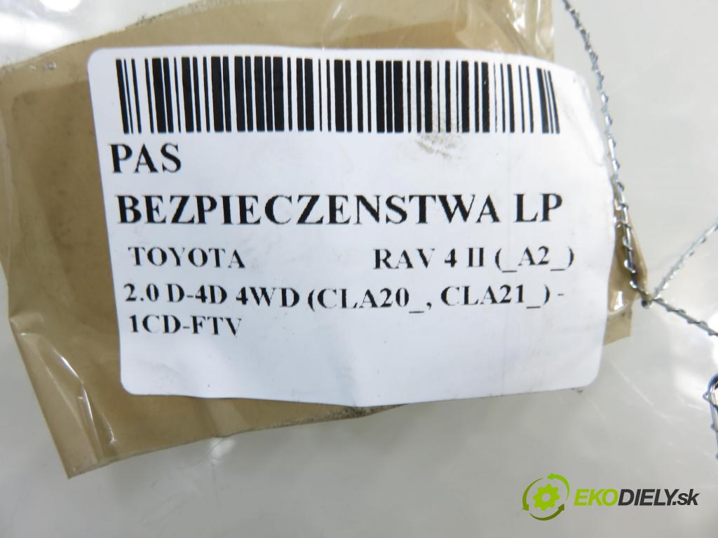 TOYOTA RAV 4 II (_A2_) SUV 2003 85,00 2.0 D-4D 4WD 116 - 1CD-FTV 1995,00 Držiak bezpečnostný LP 7J3550P